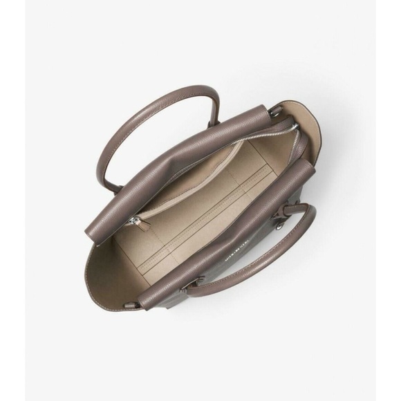 Michael Kors Mercer Large Satchel Leather Tote - Picture 3 of 16